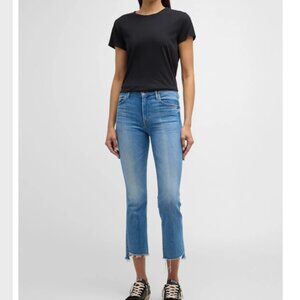 Mother The Insider Crop Step Fray Jeans Size 26 Mid Rise